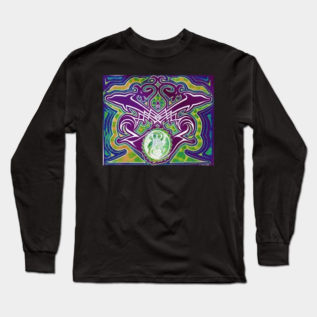 Ocean Size Variant 12 Long Sleeve T-Shirt by Boogie 72